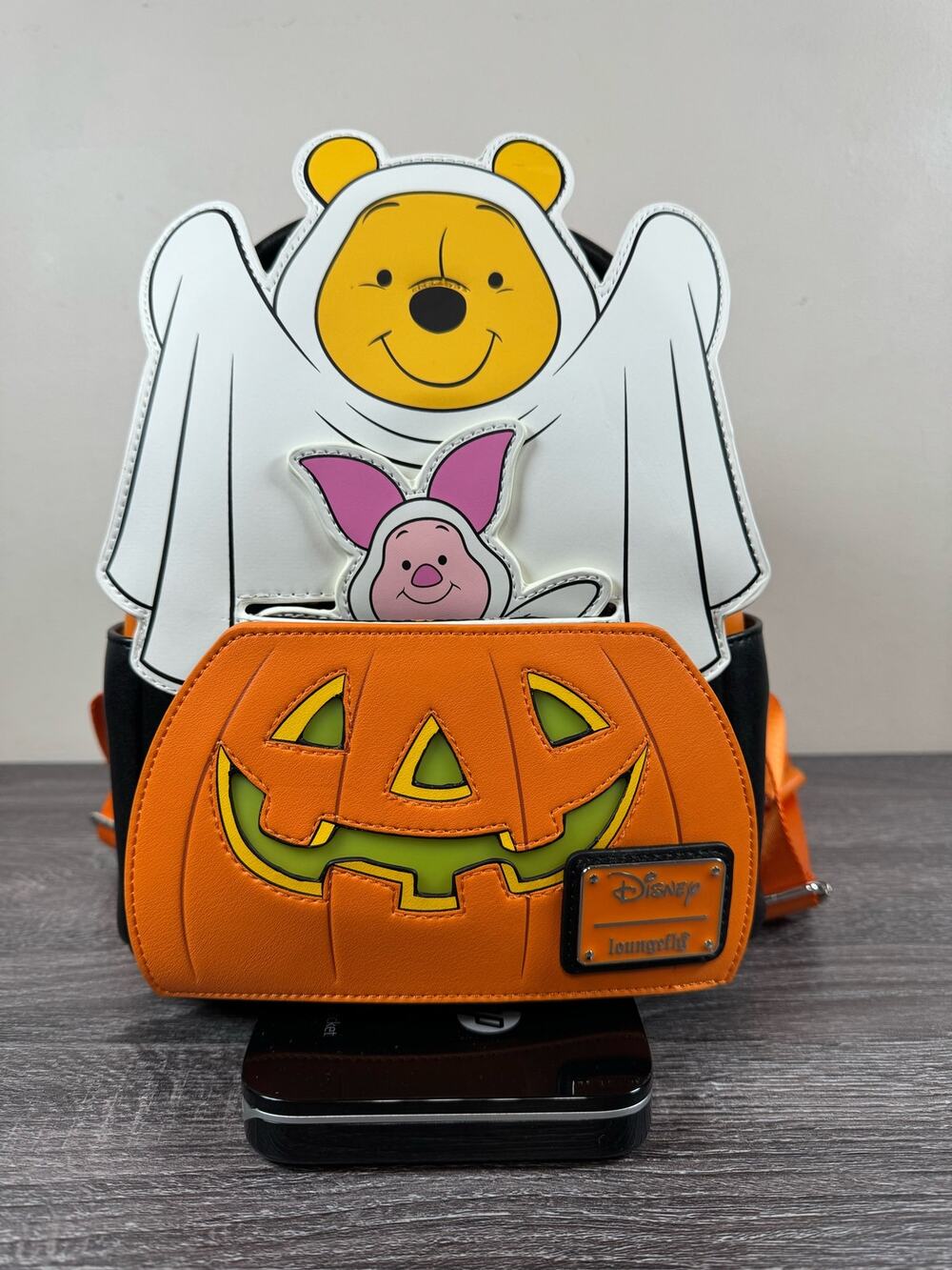 Disney Winnie the Pooh & Piglet Limited Edition Halloween Light Up Backpack NWT